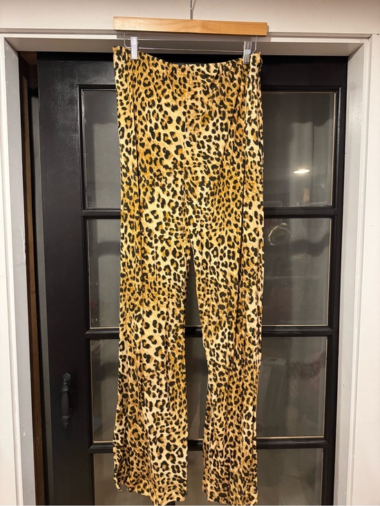 Spell Pants - Spell samantha bias pant vintage leopard XL Tan/Black BNWT